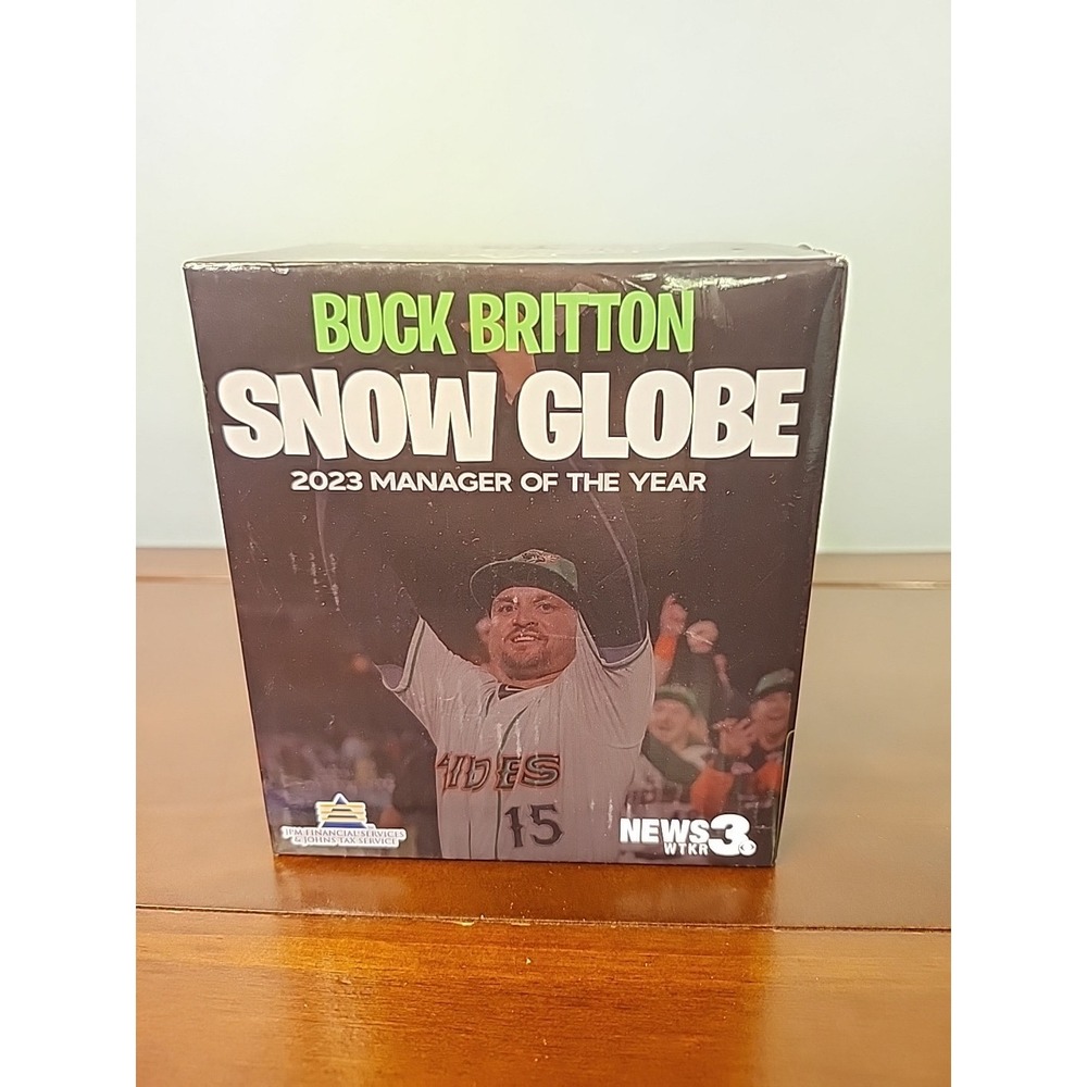Baltimore Orioles AAA Affiliate Norfolk Tides SGA Buck Britton Snow Globe
